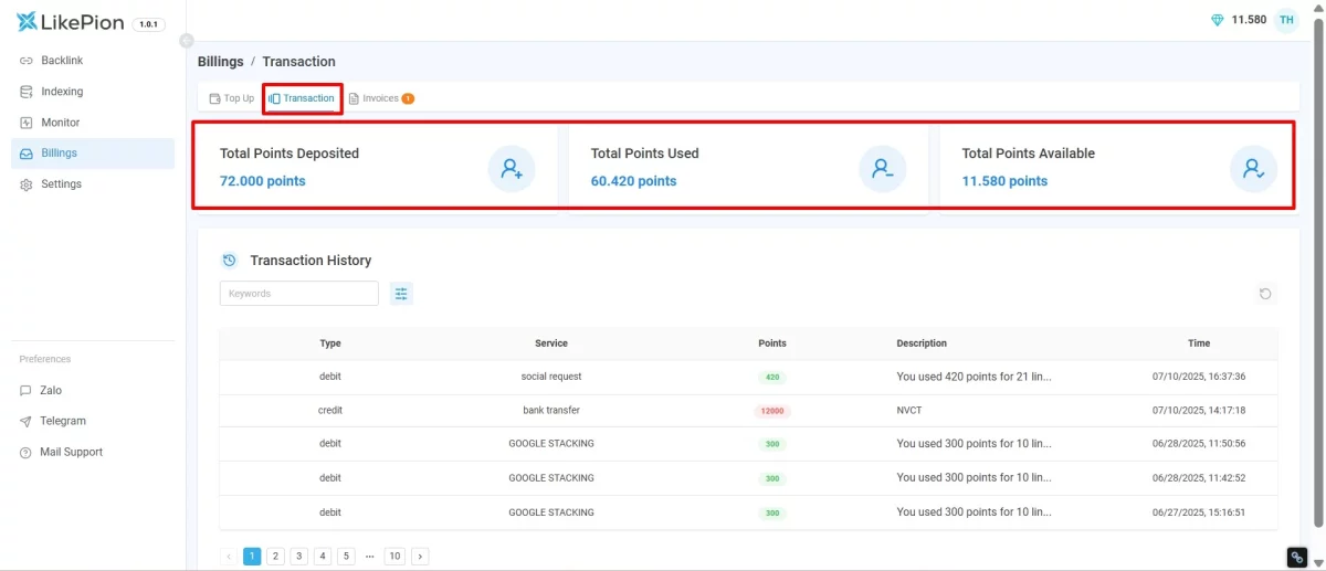 How To Buy And Manage Pion Points (6)