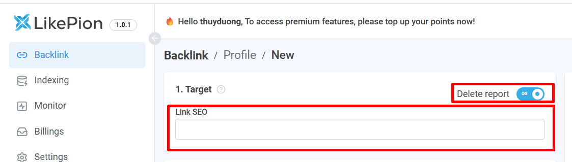 How To Set Up Profile Backlink With Likepion (2)